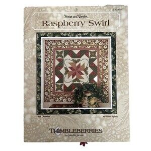 Raspberry Swirl Quilt Pattern Pieced by Thimbleberries 4th Quarter 60x60
